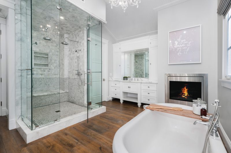 Elegant Shower Enclosure with Frameless Glass